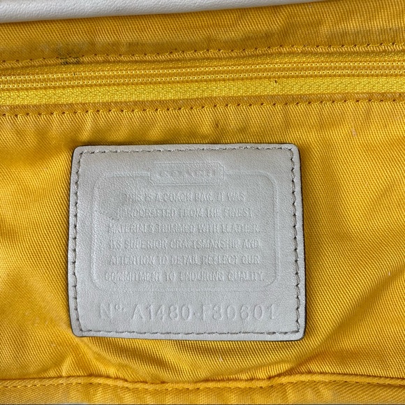 Coach Signature Hadley Field Crossbody Bag White - Picture 12 of 14